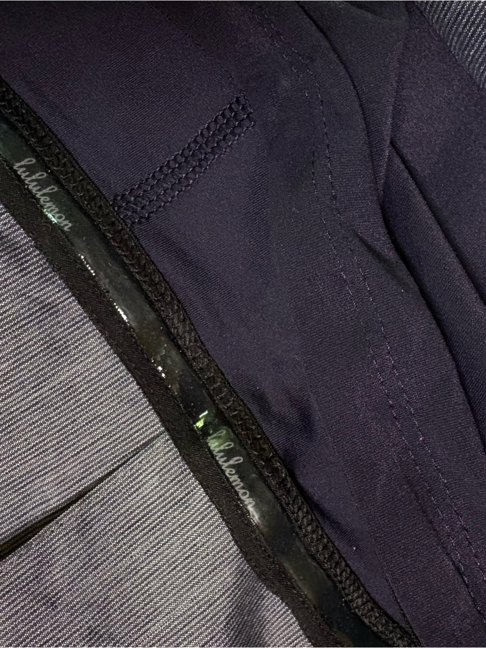 lululemon Pace Setter Two-Tone Dark Blue Athletic Shorts with Skirt Size 6 - Picture 5 of 7